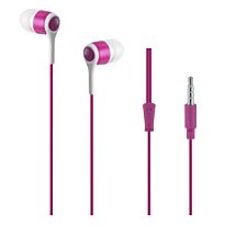 Pro Bass Swagger Series-Loose Auxiliary earphone with Mic- Pink