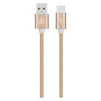 Pro Bass Braided series Packaged Type-C cable 1.8m - Gold
