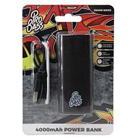 Pro Bass Engine series 4000mAh Powerbank- Black