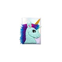 Quest Fluffy Unicorn Shimmer Notebook Aqua
