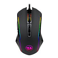 Redragon RANGER 12400PI 7 Button|180cm Cable|Ambi-Design|8 Weights|8 Backlit Modes Gaming Mouse - Black