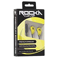 Rocka Curve earphones - Yellow