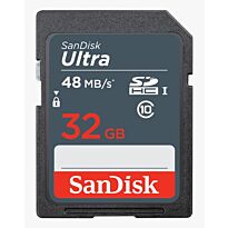 Sandisk Ultra SDHC 32GB 48MB/s Class 10 UHS-I SD card