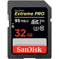 Sandisk Extreme Pro SDHC 32GB 95MB/s Class 10 V30 UHS-I U3