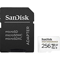 Sandisk 256GB High Endurance microSDHC Card with Adapter
