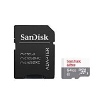 Sandisk 64GB Ultra MicroSDXC + SD Adapter 100MB/S Class 10 UHS-I