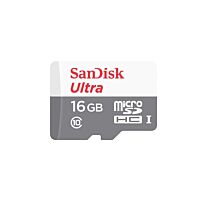 Sandisk 16GB Ultra MicroSDHC + SD Adapter 80MB/S Class 10