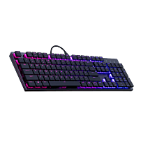 Cooler Master SK650 RGB Keyboard Brushed Aluminum Standard Layout Red Cherry MX Low Profile Mechanical Switches