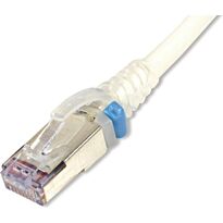 Siemon CAT6A shielded modular cord - skinny patch 2.5m White