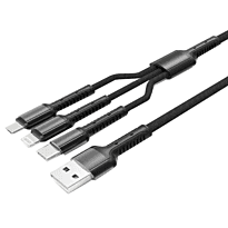 3-in-1 Fast Charging and Data Cable