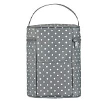 Totes Babe Dotty Series Double Bottle Carrier Grey