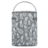 Totes Babe Pineapple Series Double Bottle Carrier Grey