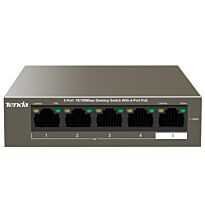 Tenda 5 Port with 4 Port PoE 58W Desktop Switch | TEF1105P-4-63W
