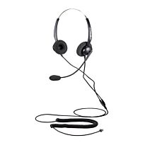 Calltel T800 Stereo-Ear Noise-Cancelling Headset - RJ9 Standard