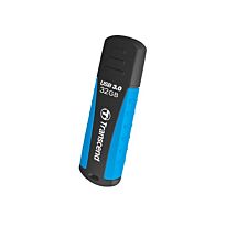 Transcend JetFlash 810 USB 3.0 Super Speed Rugged Flash Drive - 32GB Blue