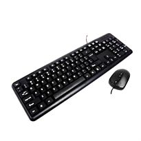 UniQue G10 Desktop Wired USB 104 Keys Standard Keyboard And USB Wired 2 Button With Scroll Wheel 1000 DPI Optical Mouse Combo