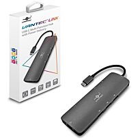 Vantec Link USB Type-C Multi-Function Hub with Power Delivery - Black