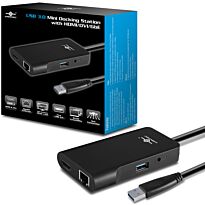 Vantec USB 3.0 Notebook Mini Docking Station - Black