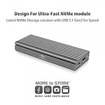 Vantec M.2 NVMe SSD To USB 3.1 Gen 2 Type-C Enclosure - ID5