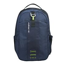 Volkano Longitude Laptop Backpack Navy and Lime 1 compartment