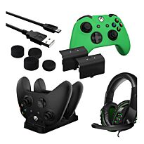 Sparkfox Player Pack 2xBattery Pack|1xCharge Cable|1xCharging Station|1xHeadset|1xStandard Thumb Grip Pack