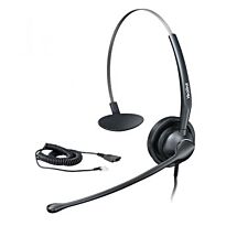 Yealink Over-the-Head style headset with Quick disconnection cord