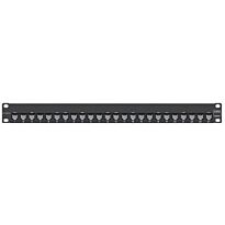 Siemon ZMAX CAT6A Shielded 24 Port Patch Panel (Populated) - Black