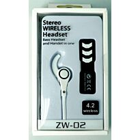 Geeko ZW-02 Wireless Bluetooth Earphones White